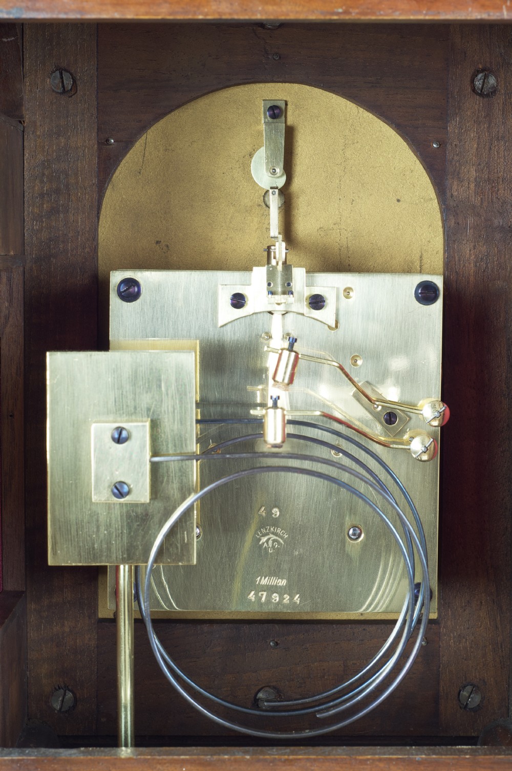 A Burr Walnut Bracket / Mantel Clock By Lenzkirch, Circa 1894. View VI