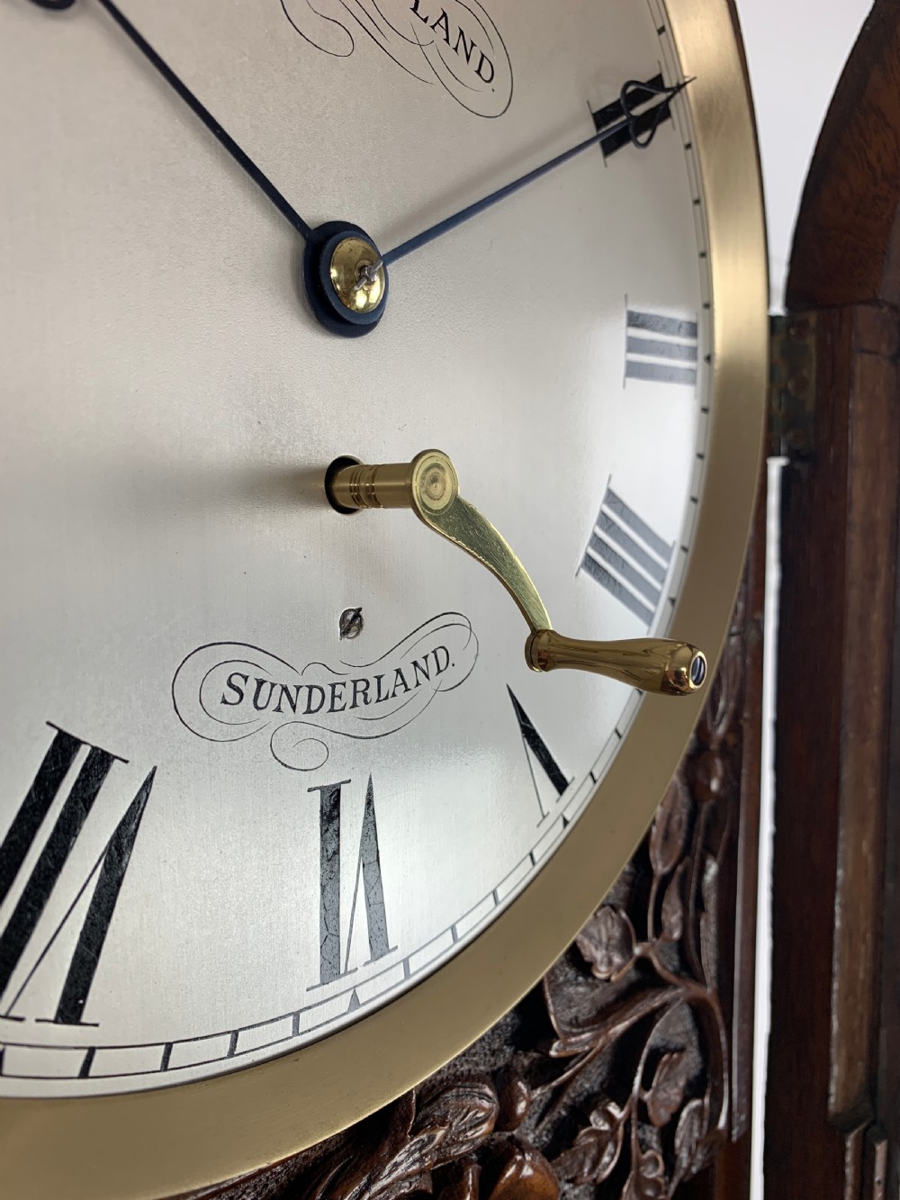A Fine Quality Carved Oak 8 Day Regulator Wall Clock c.1860 View XV