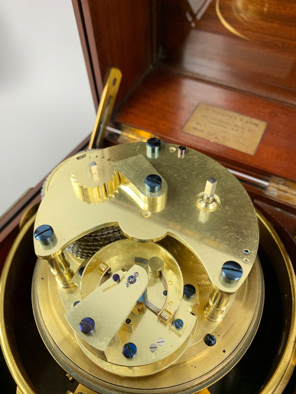 A fine quality 8 day marine chronometer by Robert Roskell, Liverpool. c.1839. View III
