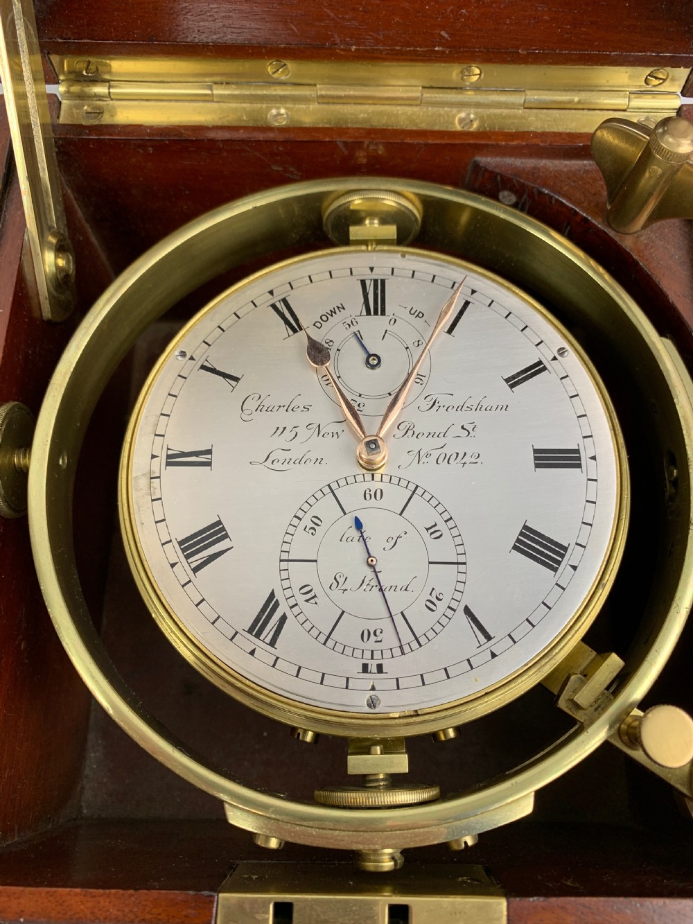 A fine quality marine chronometer by Charles Frodsham, London c.1880. View VII