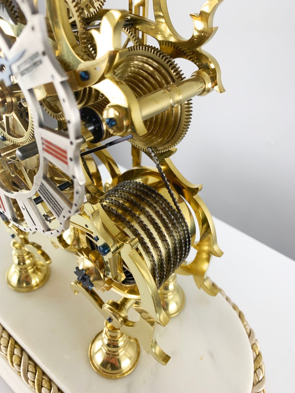 A fine quality double fusee skeleton clock, c.1840 View VI