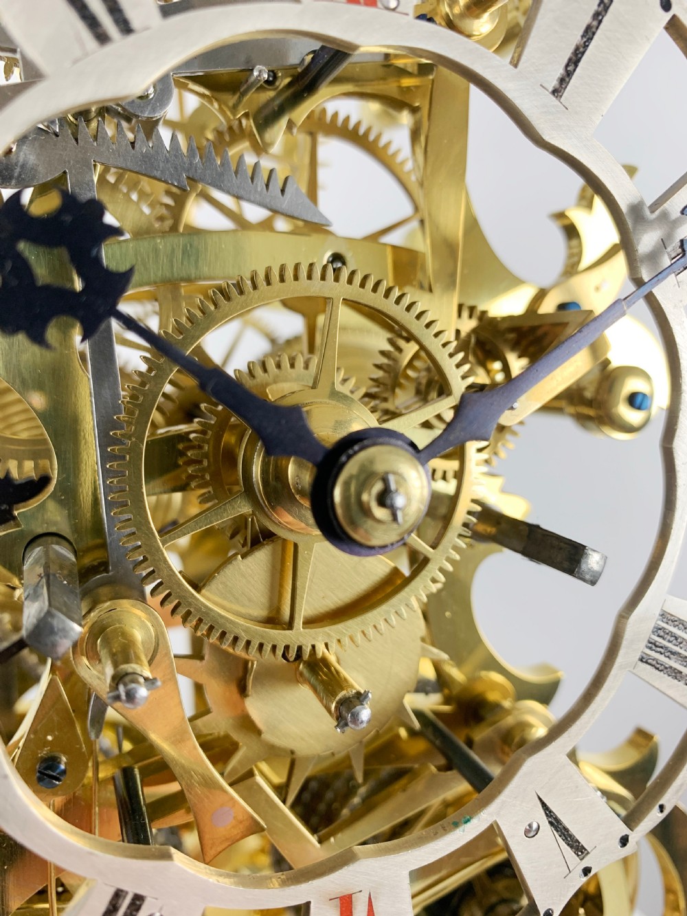 A fine quality double fusee skeleton clock, c.1840 View VII