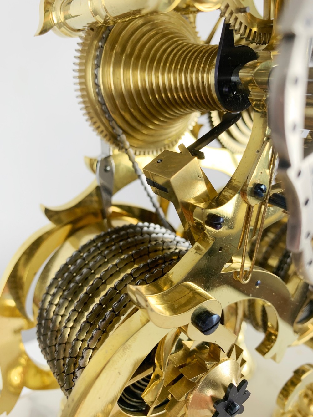 A fine quality double fusee skeleton clock, c.1840 View IX