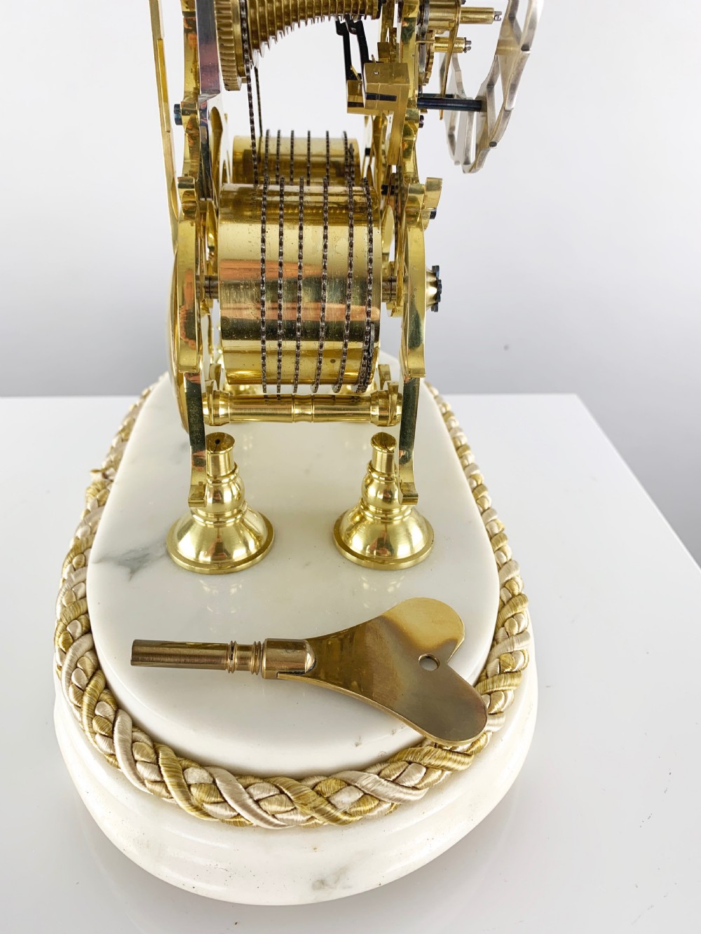 A fine quality double fusee skeleton clock, c.1840 View XII