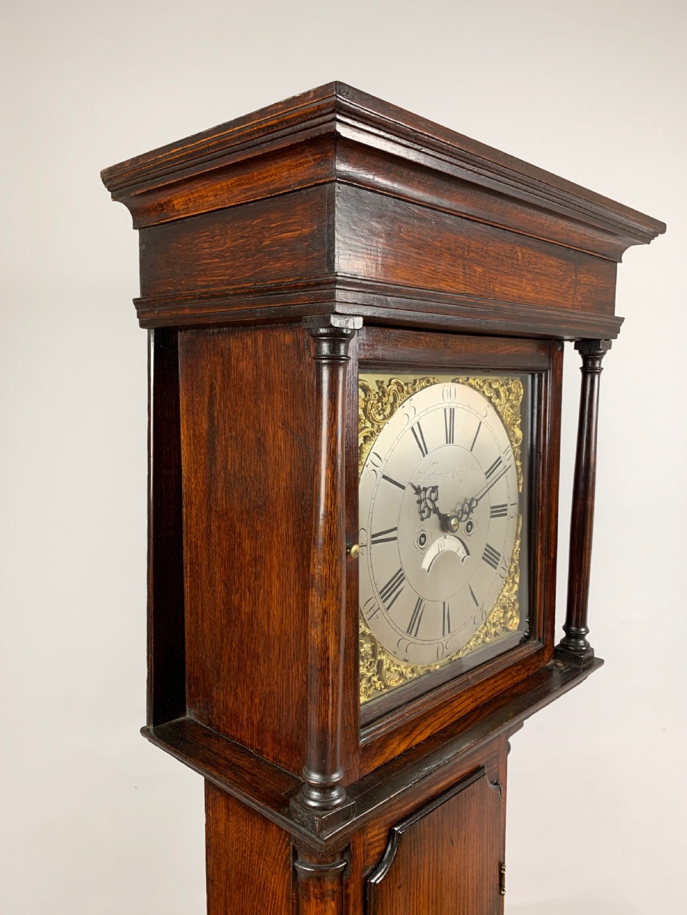Whitehurst Of Congleton Oak Long Case / Grandfather Clock C.1750 View XI