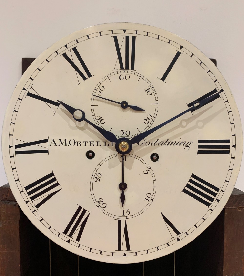 AM Ortelli Of Godalming,  Long Case / Grandfather Clock, Circa 1830 View IV