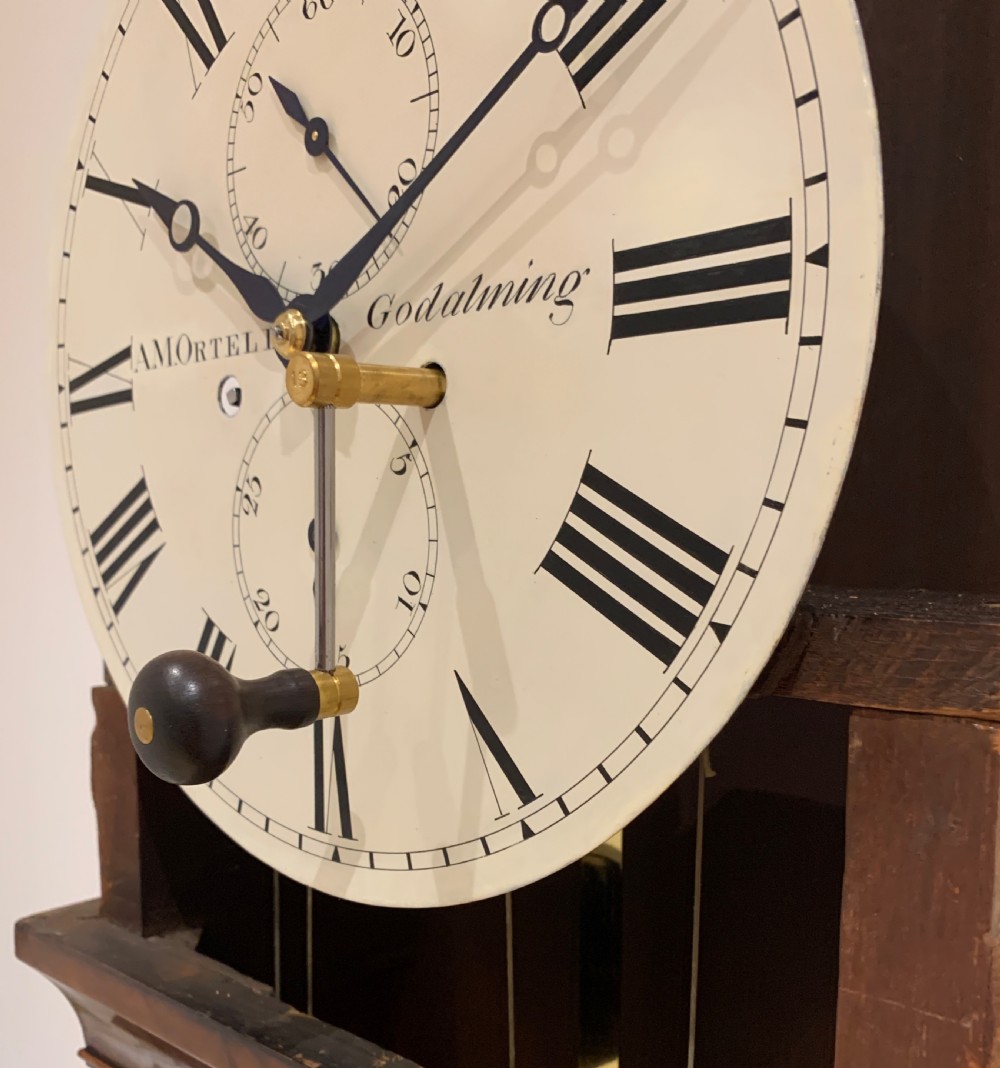 AM Ortelli Of Godalming,  Long Case / Grandfather Clock, Circa 1830 View VII