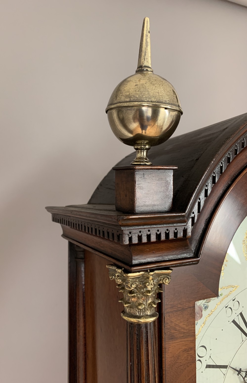 J Startridge Of Cowes Georgian Mahogany Long Case / Grandfather Clock. View IV