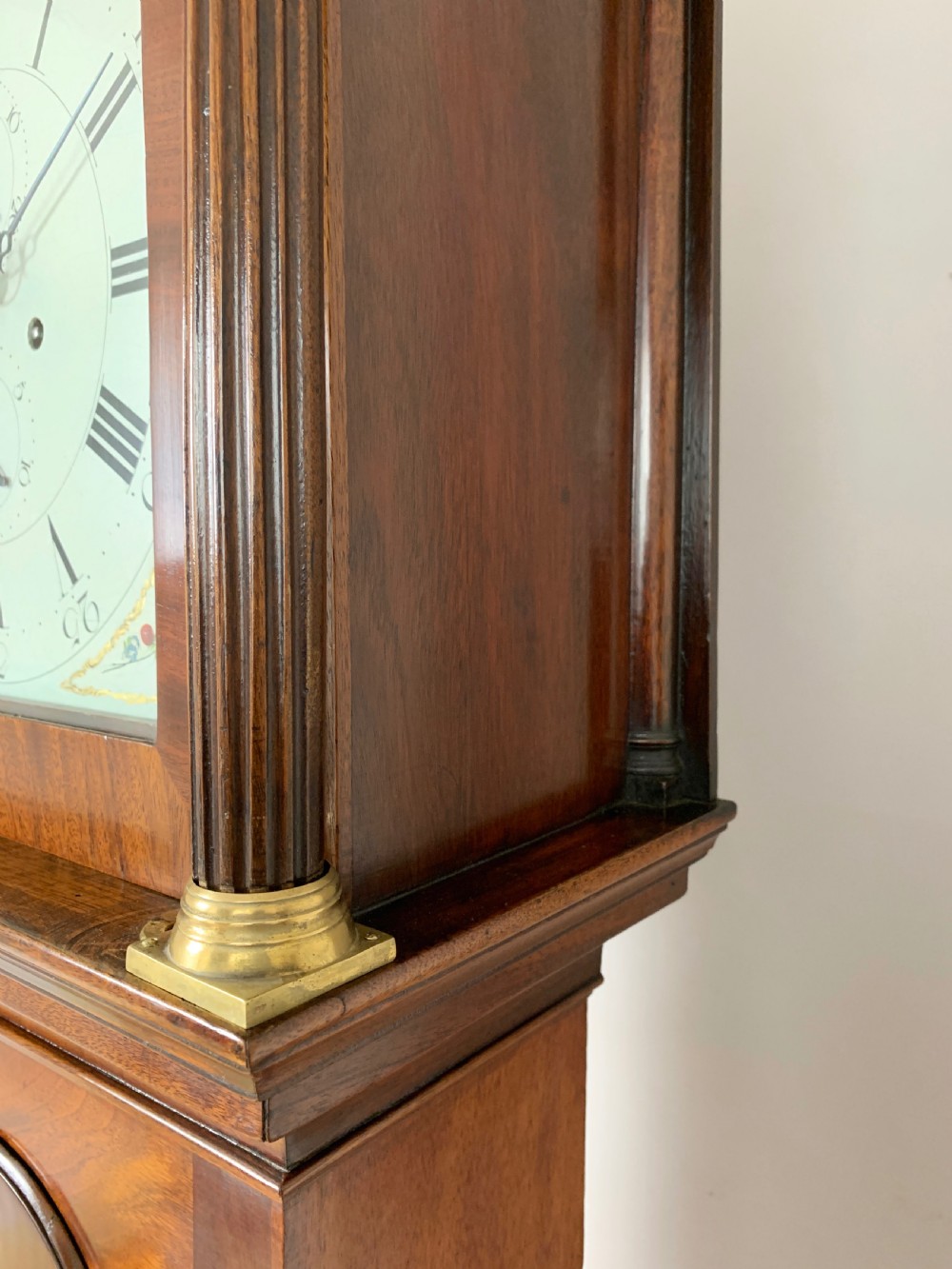 J Startridge Of Cowes Georgian Mahogany Long Case / Grandfather Clock. View V