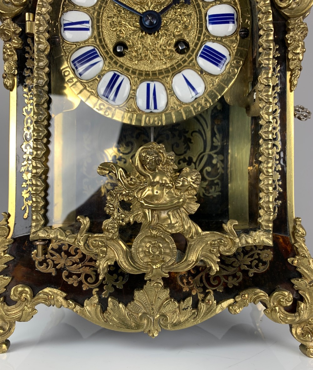 French Boulle Mantel Clock, Circa 1880 View XII