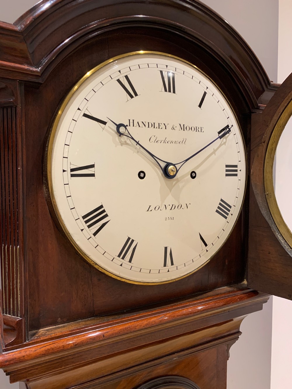 Handley & Moore of London, Georgian Long Case / Grandfather Clock. View IV
