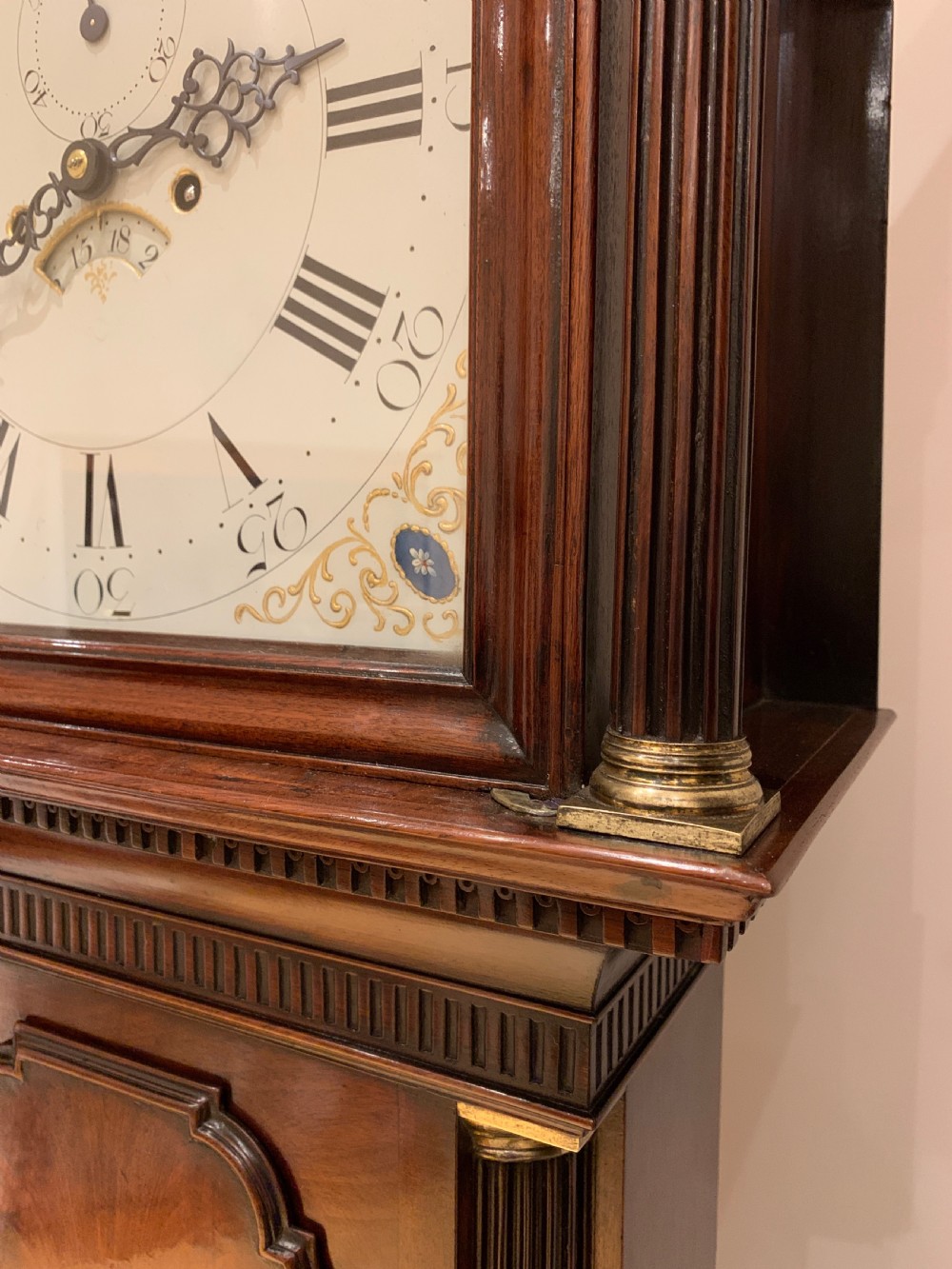 Kitchen & Lloyd Of Nantwich Georgian Mahogany Long Case / Grandfather Clock. View IX