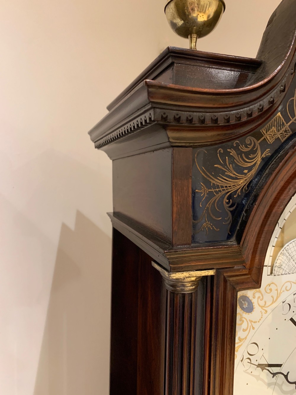 Kitchen & Lloyd Of Nantwich Georgian Mahogany Long Case / Grandfather Clock. View XI