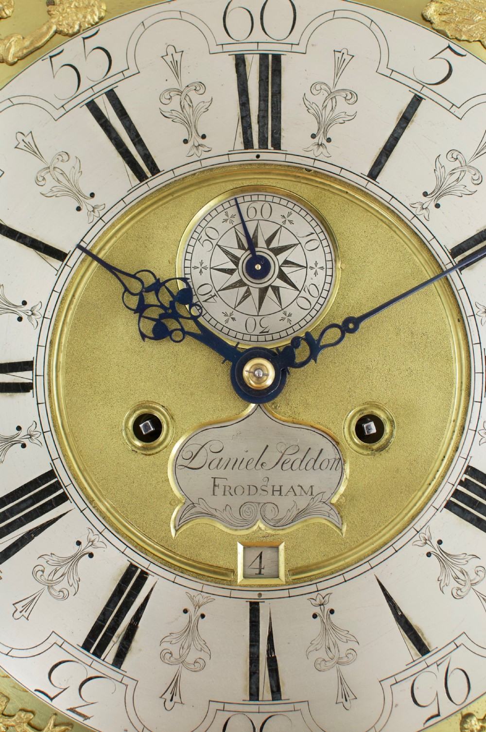 A Rare Ball Moonphase Long Case / Grandfather Clock By Seddon Of Frodsham c.1745 View III