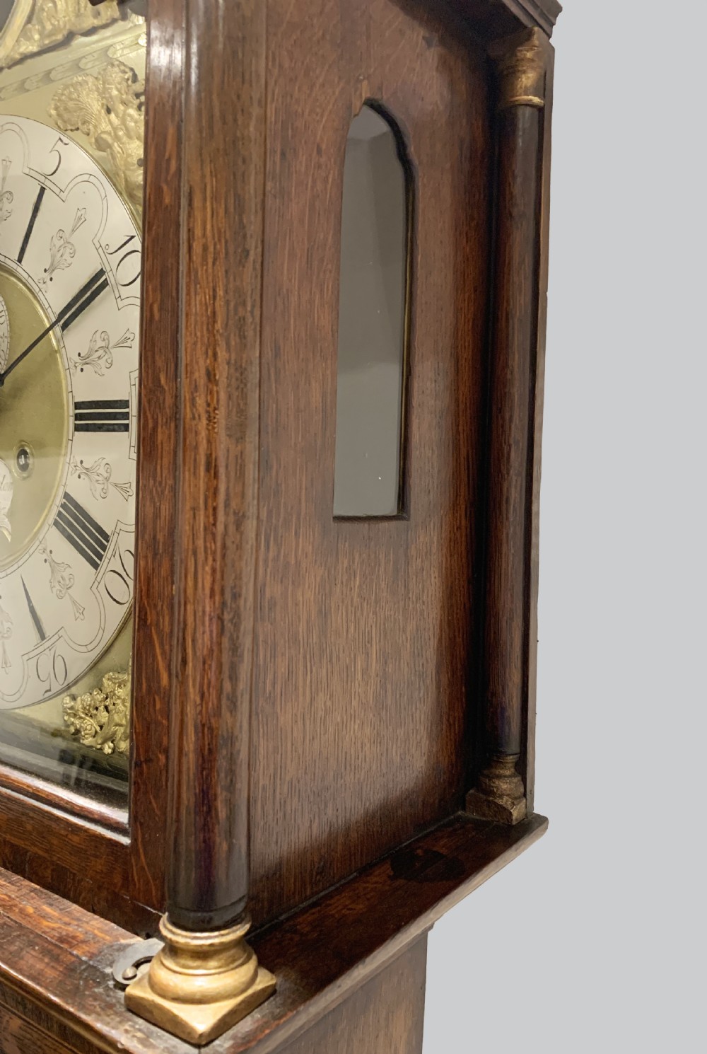 A Rare Ball Moonphase Long Case / Grandfather Clock By Seddon Of Frodsham c.1745 View VII