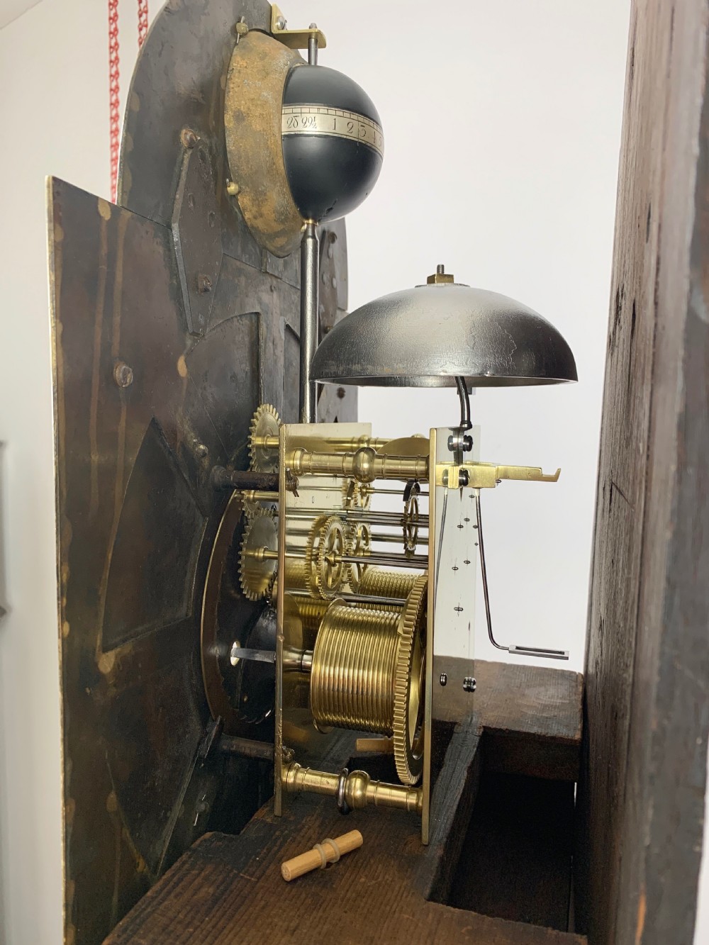 A Rare Ball Moonphase Long Case / Grandfather Clock By Seddon Of Frodsham c.1745 View XII