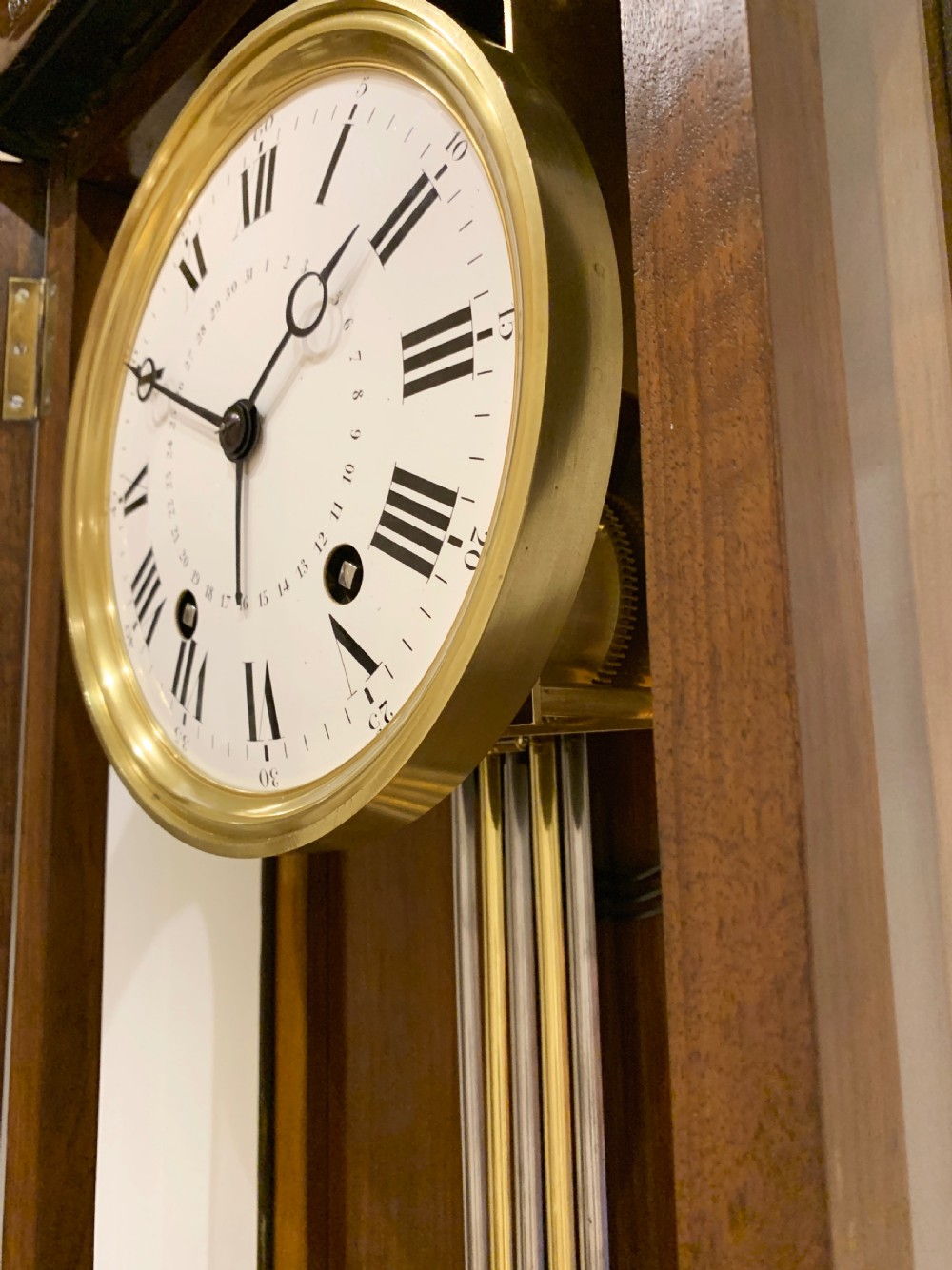 A fine quality 14 day regulator wall clock c.1870. View V