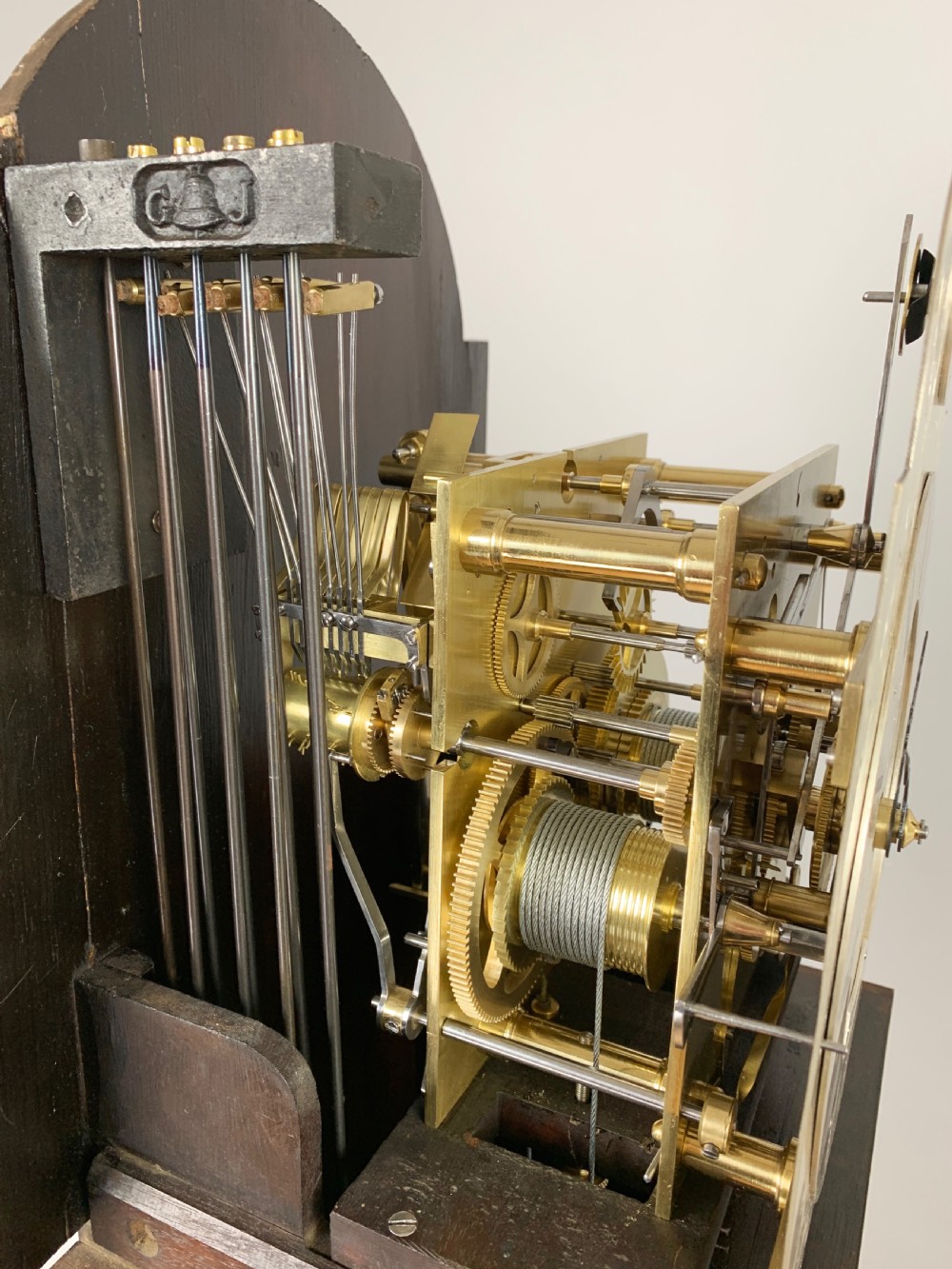 Gillett & Johnston, Westminster Chiming Mahogany Long Case / Grandmother / Grandfather / Regulator Clock C. 1920 View XI