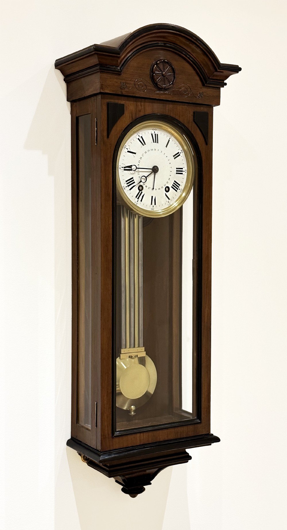 A fine quality 14 day regulator wall clock c.1870.