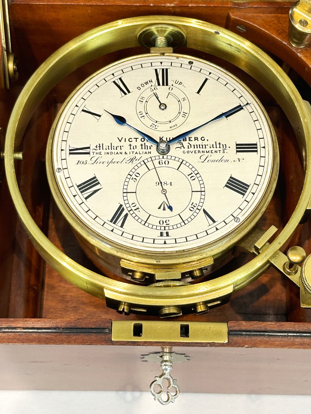 A Fully Serviced Two Day Marine Chronometer by Kullberg Of London c.1916. View II