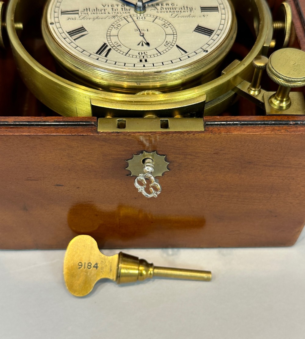 A Fully Serviced Two Day Marine Chronometer by Kullberg Of London c.1916. View X