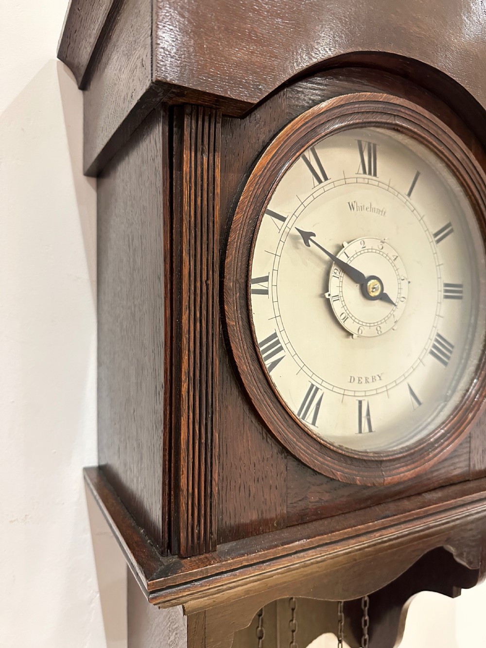 Whitehurst of Derby, Hooded Wall Clock c.1765 View III