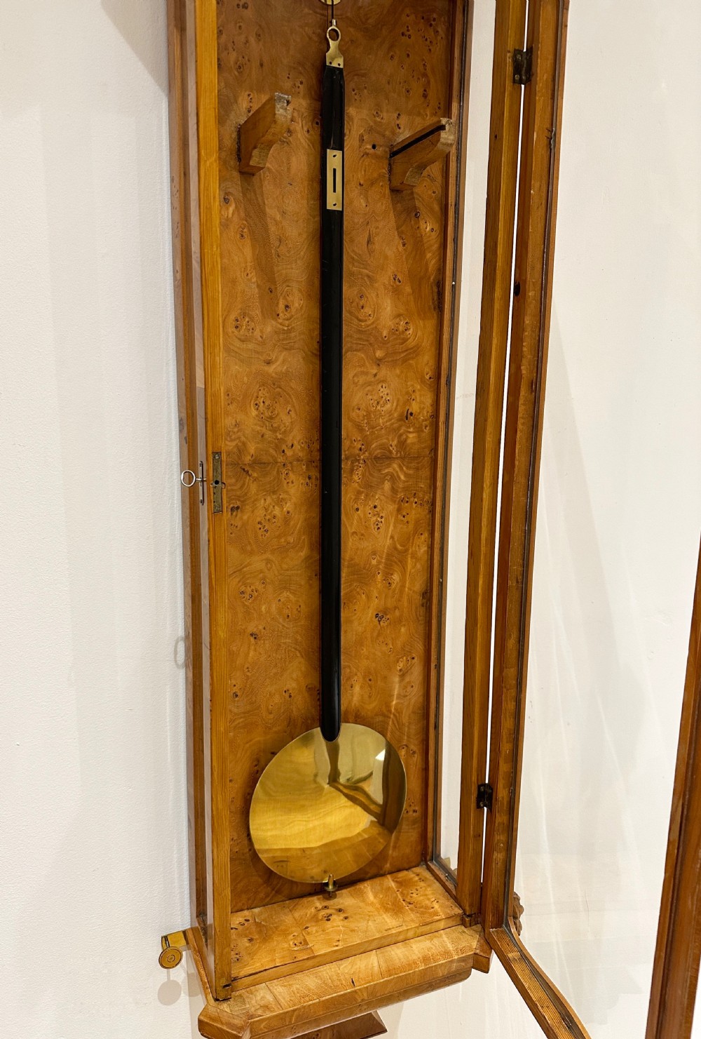 A Biedermeier Grande Sonnerie Vienna Regulator Wall Clock, Circa 1850. View IV