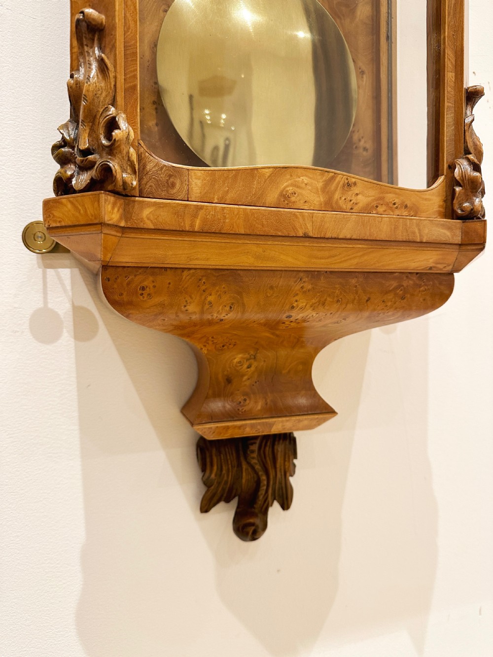 A Biedermeier Grande Sonnerie Vienna Regulator Wall Clock, Circa 1850. View V