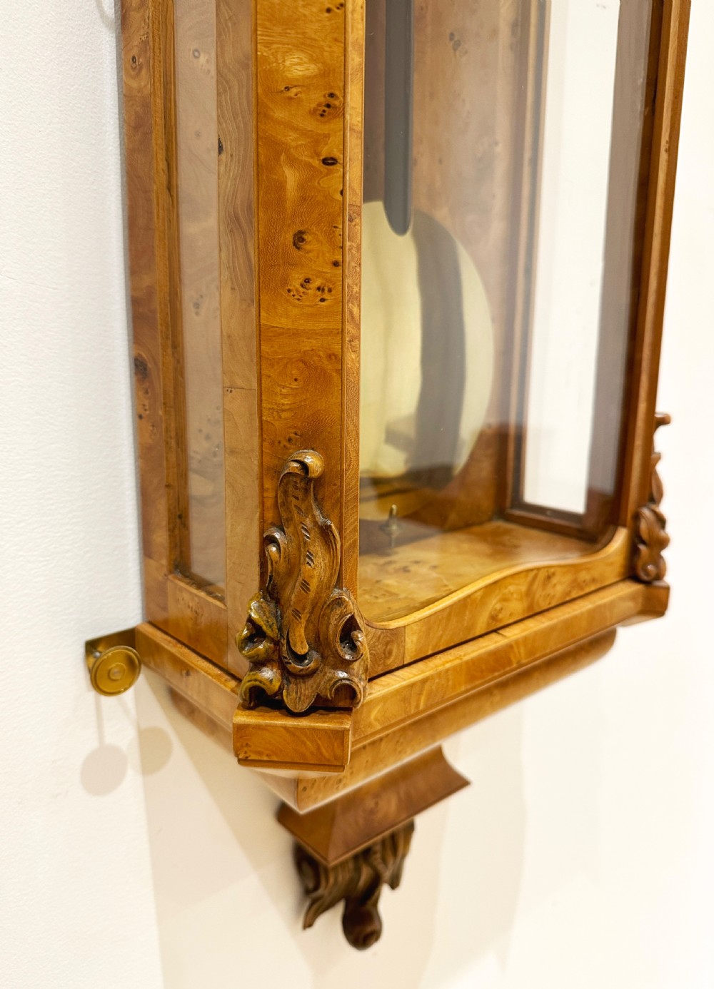 A Biedermeier Grande Sonnerie Vienna Regulator Wall Clock, Circa 1850. View X