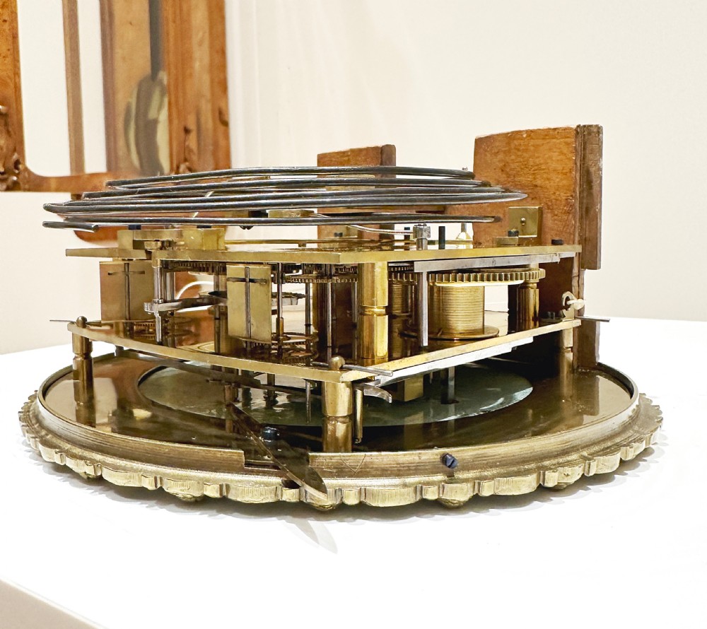 A Biedermeier Grande Sonnerie Vienna Regulator Wall Clock, Circa 1850. View XIV