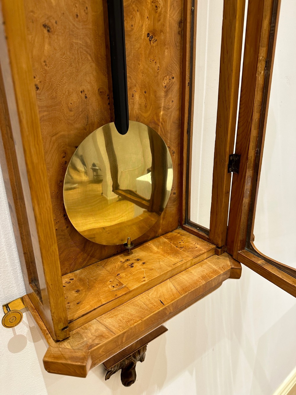 A Biedermeier Grande Sonnerie Vienna Regulator Wall Clock, Circa 1850. View XVII