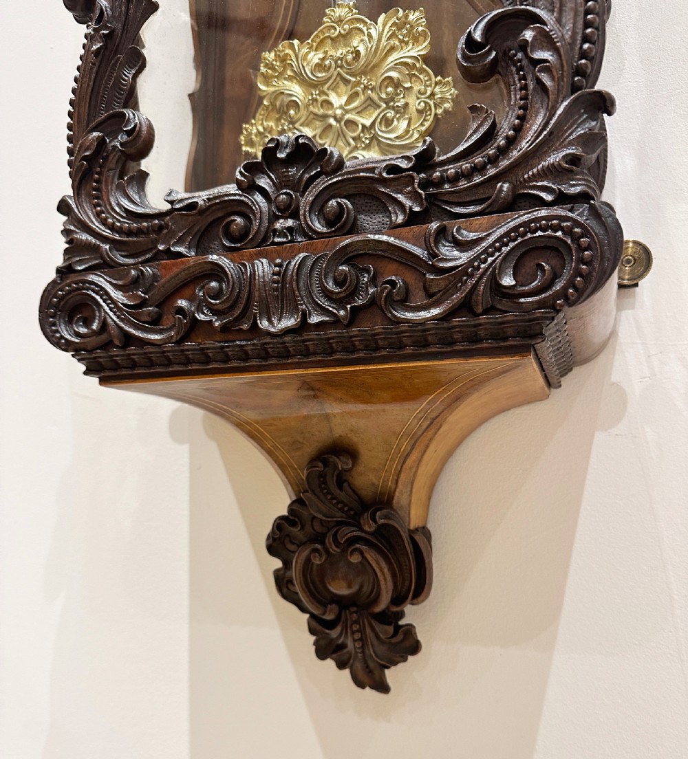 Anton Mayer Grande Sonnerie Vienna Regulator Wall Clock, Circa 1850. View III