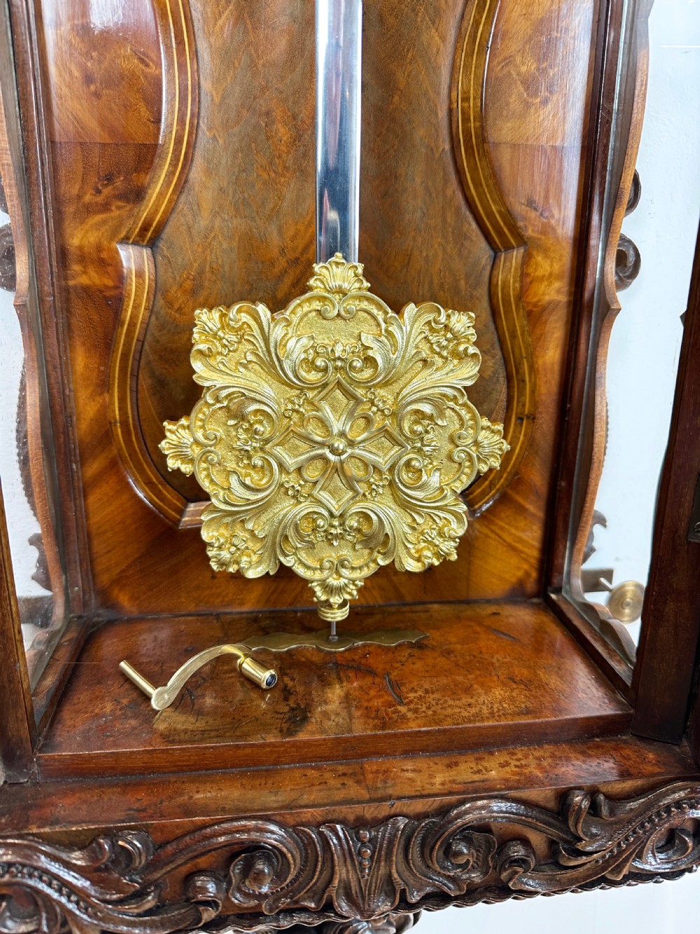 Anton Mayer Grande Sonnerie Vienna Regulator Wall Clock, Circa 1850. View XVII