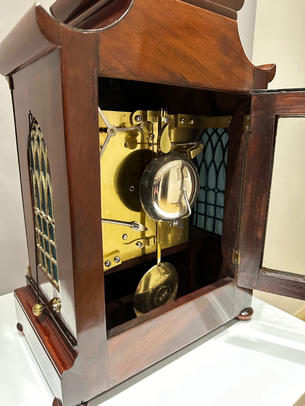 A Fine Quality Bracket / Mantel / Wall Clock By James Ritchie of Edinburgh View V