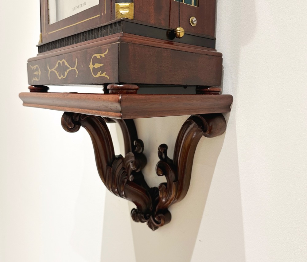 A Fine Quality Bracket / Mantel / Wall Clock By James Ritchie of Edinburgh View X