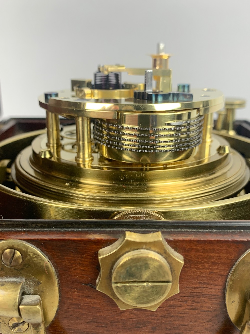 A Fine Quality Mahogany Two Day Marine Chronometer By Barraud Of London, Numbered 2332. View X