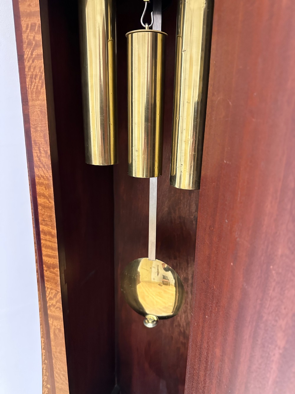 A Quarter Chiming Sheraton Revival Long Case / Longcase / Grandfather Clock By S Smith & Son Of London. View XX