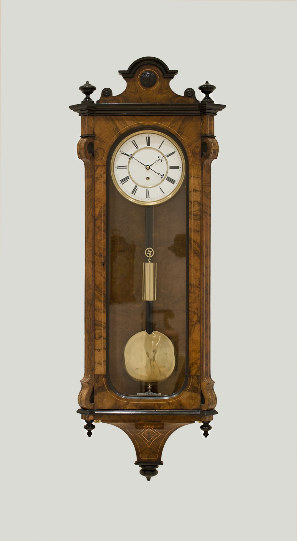 A Lenzkirch Vienna Regulator Wall Clock, Circa 1861.