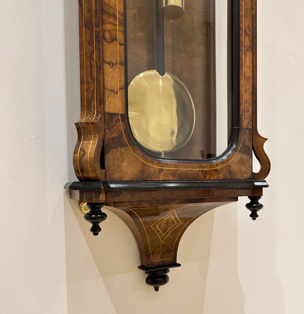 A Lenzkirch Vienna Regulator Wall Clock, Circa 1861. View X