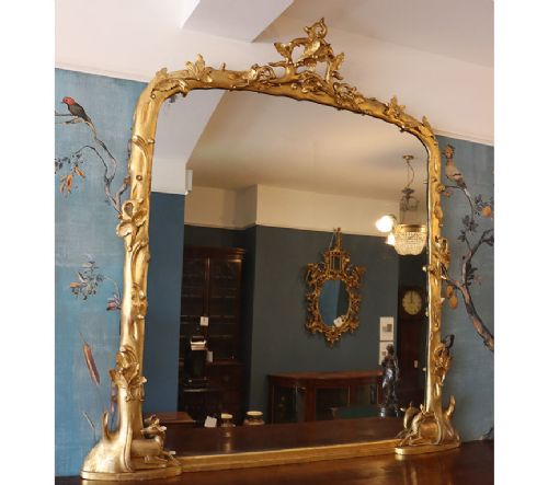 LARGE 19TH CENTURY IRISH GILT MIRROR