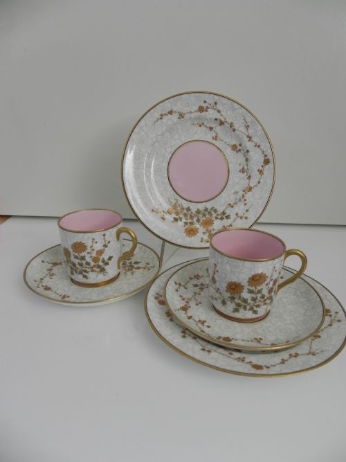 Two Royal Worcester Trios 1879