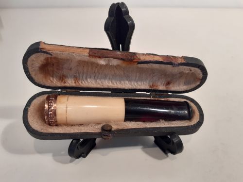 Victorian/edwardian Amber and Meerschaum Cigar Holder