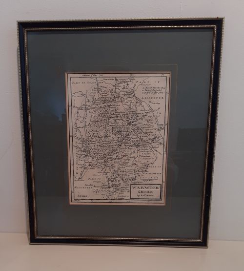 MAP OF WARWICKSHIRE PUBLISHED BY ROBERT MORDEN 16501703
