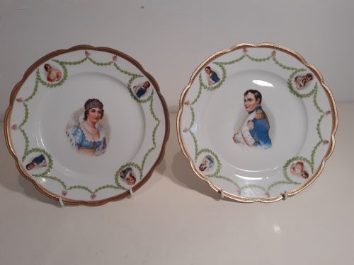 Collector's Plate Depicting Napoleon and His Wife Josephine, Pre 1909
