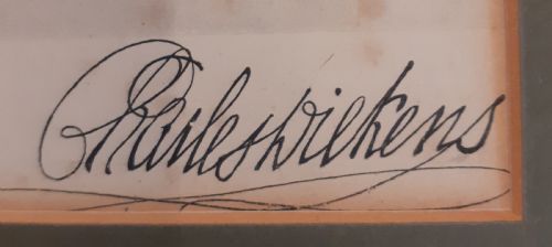 fig 1. Charles Dickens Autograph