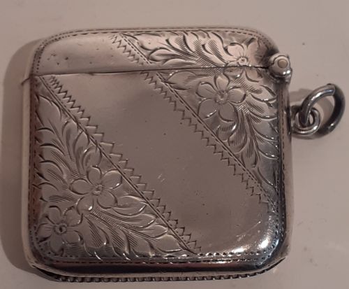 Silver Vesta Case, Hallmarked Birmingham 1913