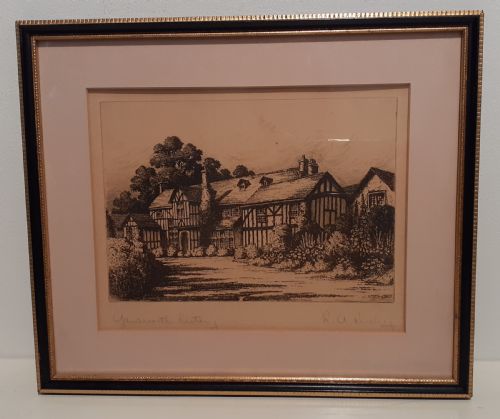 Etching by RA Riseley, 