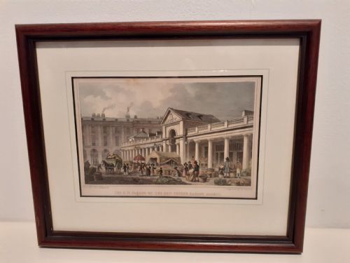 Antique Print "The N.w. Façade of the New Covent Garden Market", 1840'S
