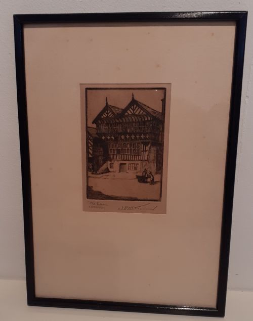Etching of Chester by William Mc Allister (1901-1976)