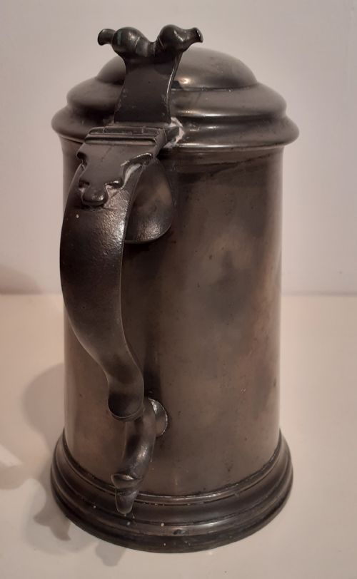 fig 1. Pewter Trophy Tankard, Brasenose College, Oxford, 1871